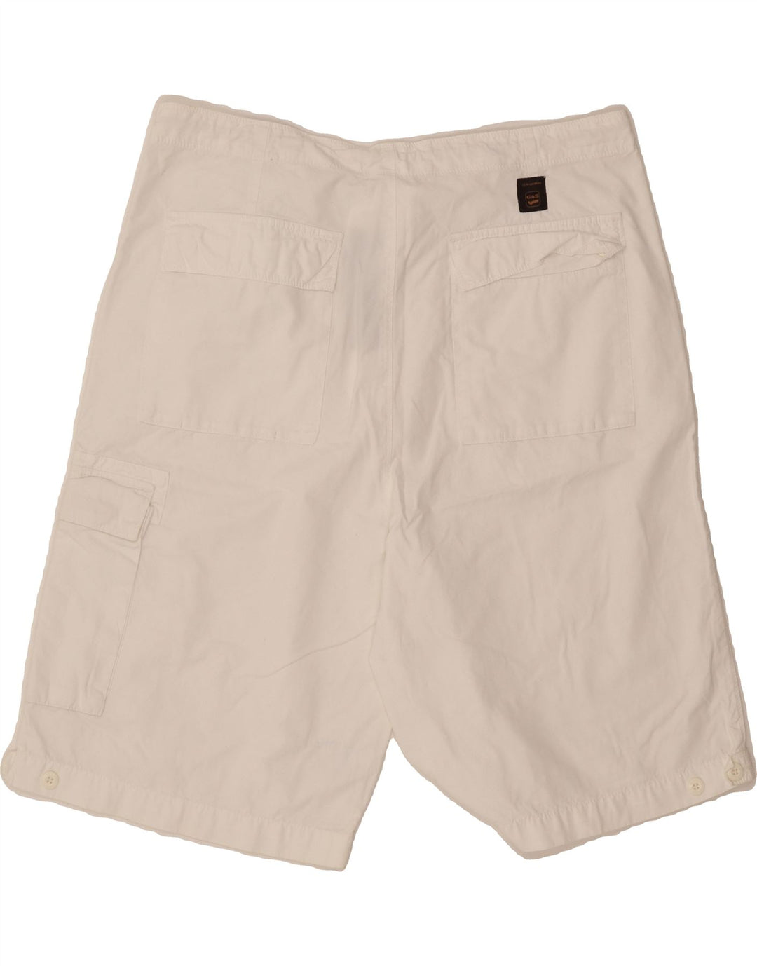 GAS Mens Cargo Shorts XL W38  White Cotton Vintage Gas and Second-Hand Gas from Messina Hembry 