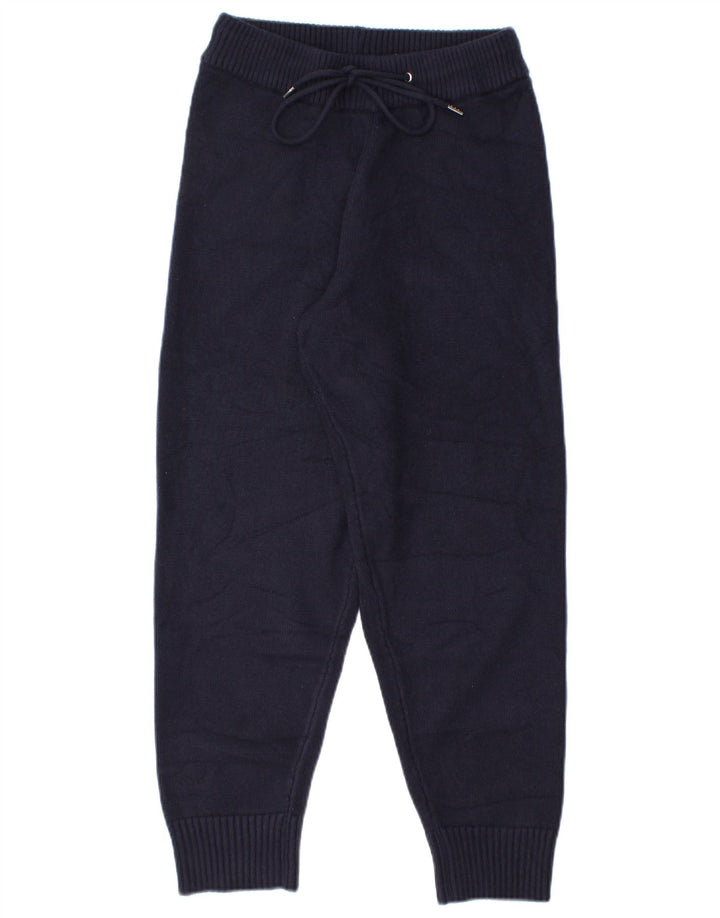 Pantaloni de trening Zara Femei Joggeri UK 8 Mic Bleumarin