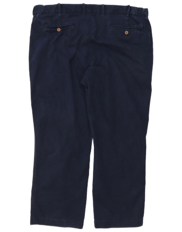 Marks & Spencer Pantaloni chino drepți Blue Harbour pentru bărbați L42 L29 bleumarin