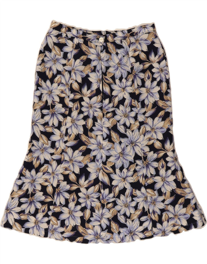 EASTEX Womens A-Line Skirt W27 Small  Black Floral Vintage Eastex and Second-Hand Eastex from Messina Hembry 