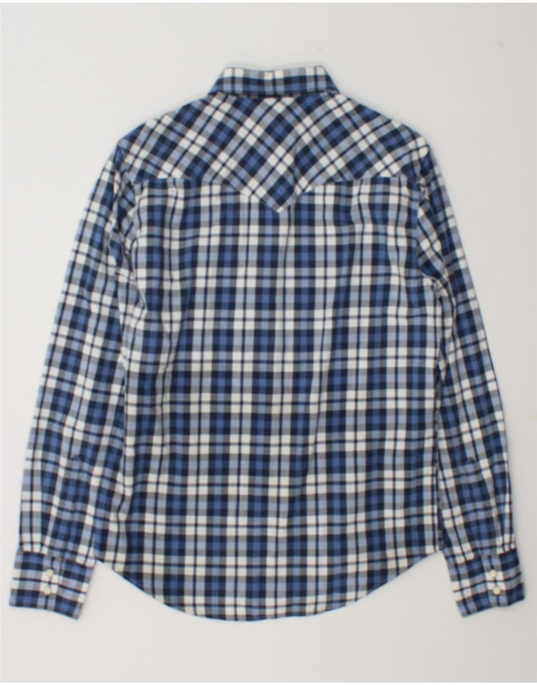 Cămașă Levi's pentru bărbați din bumbac cu carouri mici, albastre
