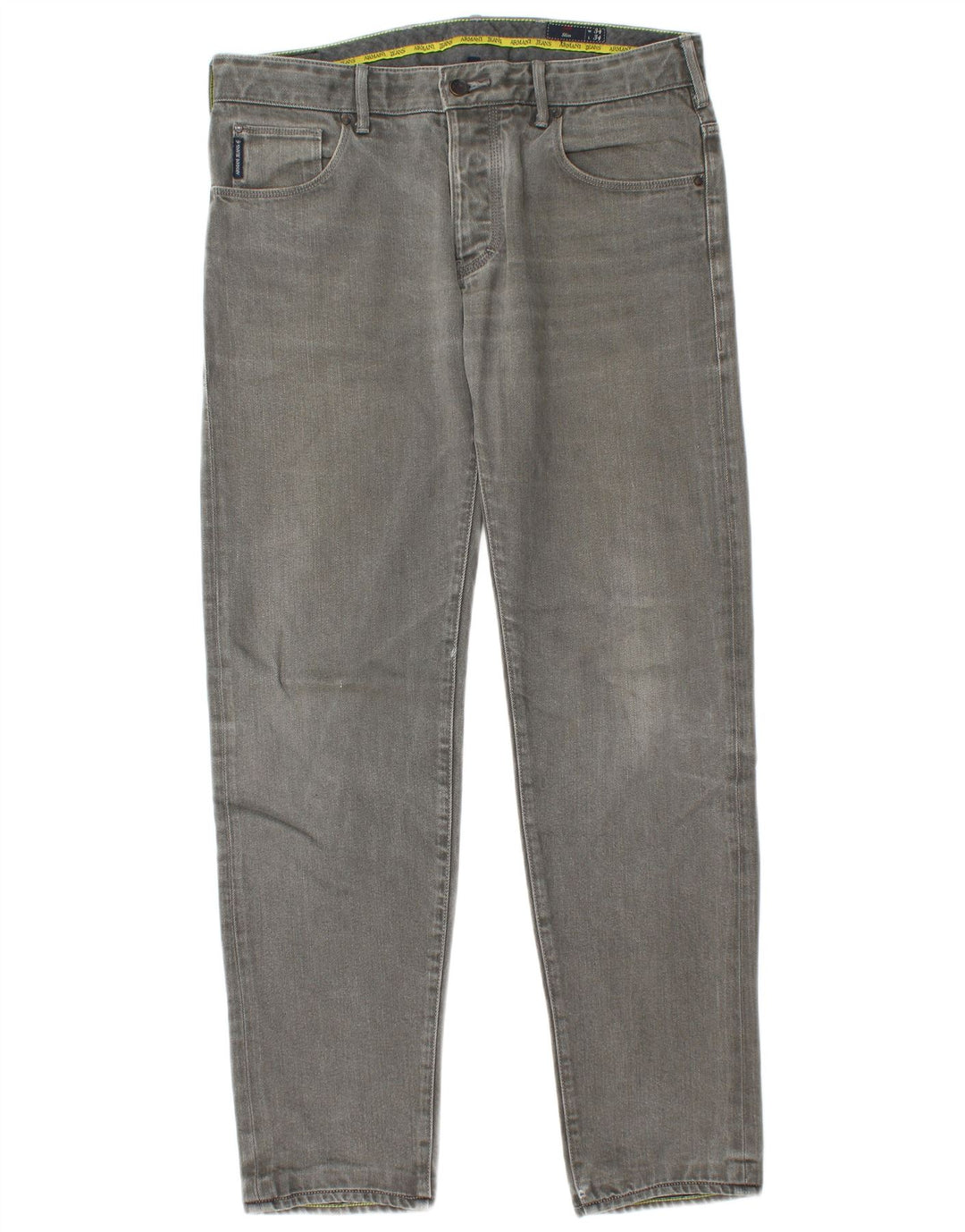 Blugi slim pentru bărbați Armani W34 L34 bumbac gri