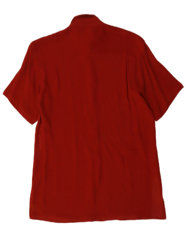 Cămașă cu mânecă scurtă cu paragate pentru femei Marella UK 10 Small Red