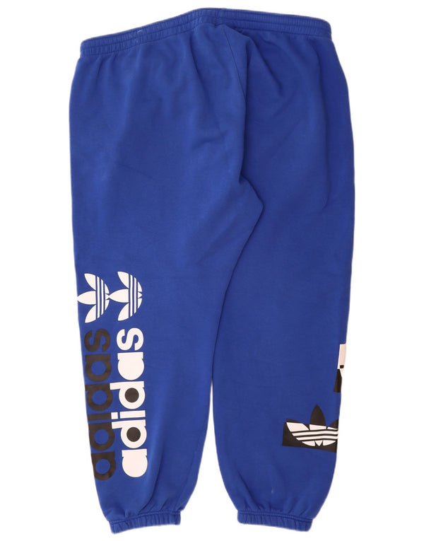 Pantaloni de trening pentru bărbați Adidas Pantaloni de jogging 2XL, albastru, bumbac