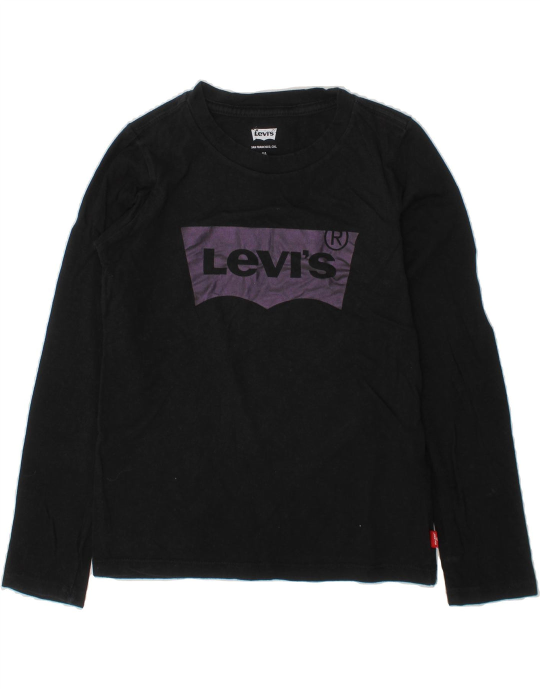 ADIDAS Boys Graphic Top Long Sleeve 7-8 Years Black Cotton Vintage Adidas and Second-Hand Adidas from Messina Hembry 