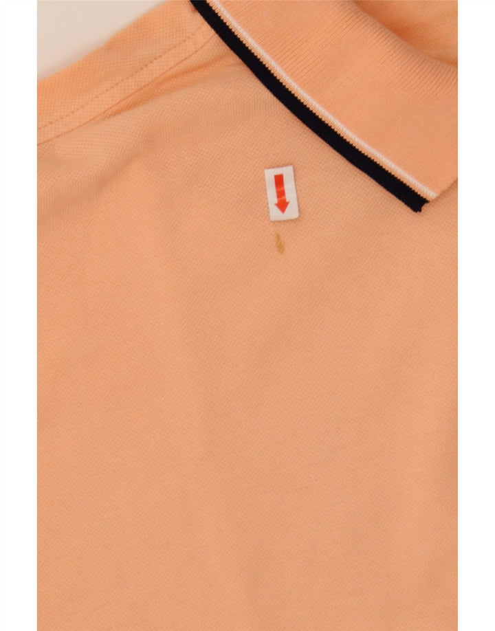 SPALDING Mens Polo Shirt Large Orange Cotton Vintage Spalding and Second-Hand Spalding from Messina Hembry 