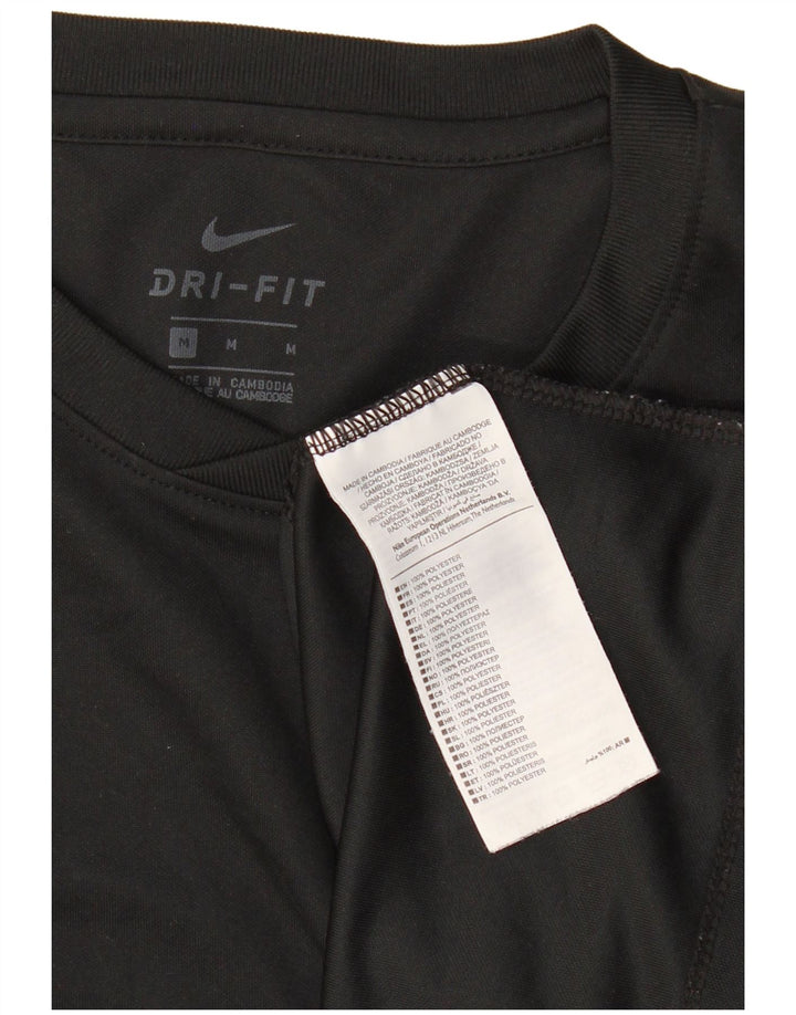 Tricou NIKE Dri Fit pentru bărbați Top Medium Negru Poliester