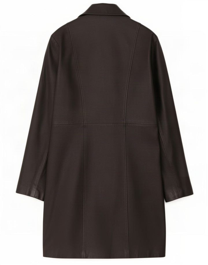 Palton din piele pentru femei C&A UK 12 Medium Black