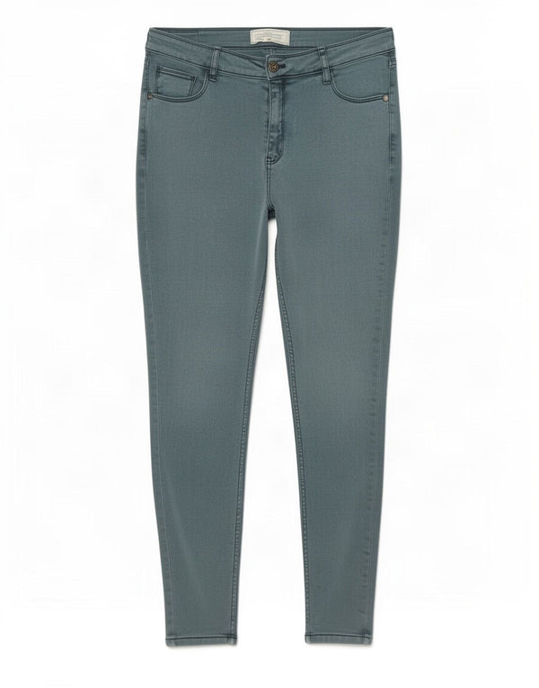 Fat Face Blugi skinny pentru femei UK 12 Medium W30 L27 Bumbac verde