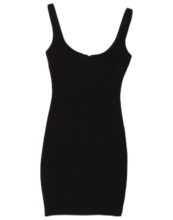 Rochie bodycon fără mâneci pentru femei Zara UK 8 Poliamidă neagră mică