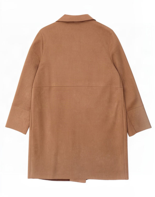 Pardesiu deschis pentru femei Zara UK 18 XL Maro Poliester