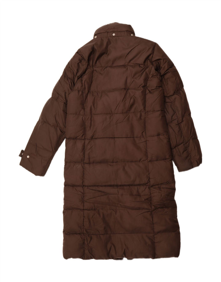 Palton supradimensionat pentru femei Eddie Bauer UK 10 Poliester maro mic