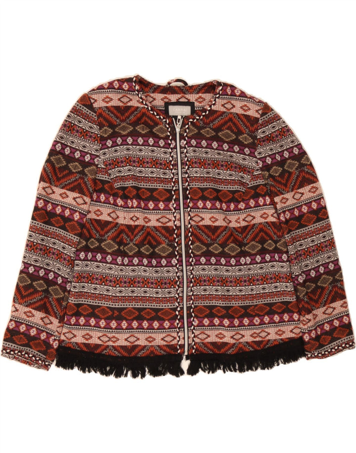CANDA Womens Cardigan Sweater EU 48 2XL Multicoloured Fair Isle Polyester Vintage Canda and Second-Hand Canda from Messina Hembry 