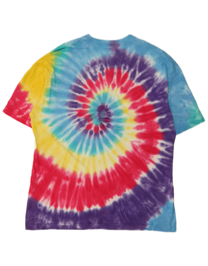 Tricou grafic Nike pentru bărbați Top mediu multicolor din bumbac Tie Dye