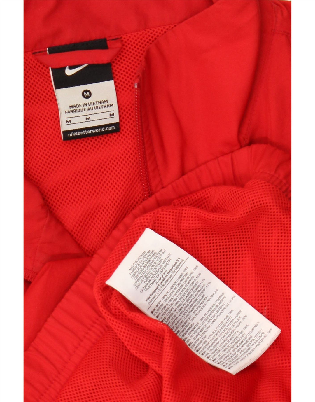 Jachetă de trening pentru bărbați Nike, roșu mediu, poliester color bloc