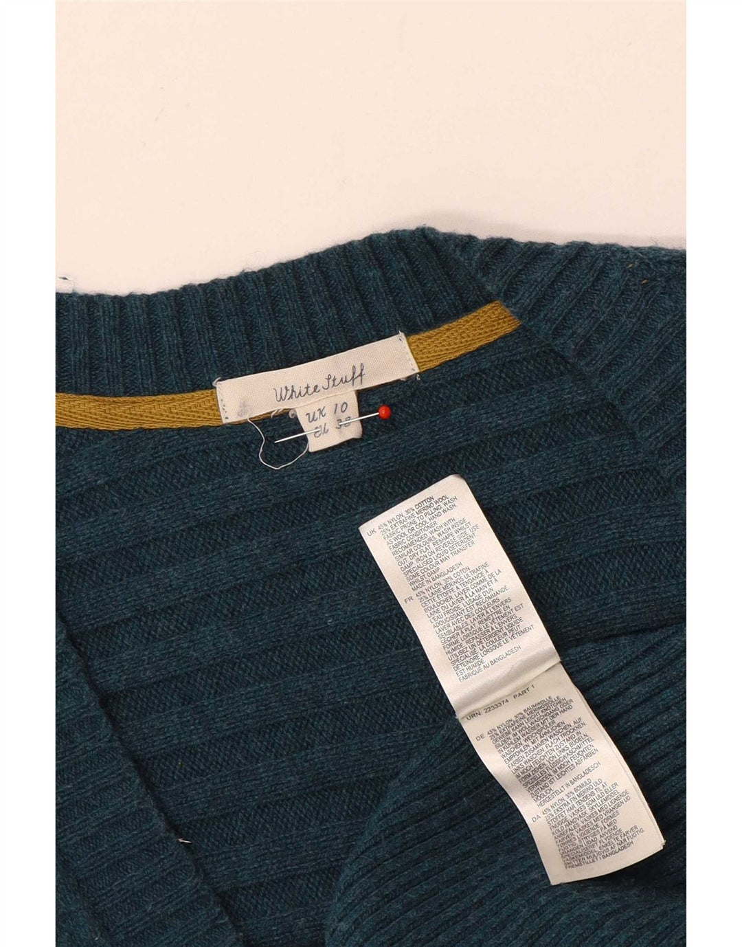 Pulover cardigan pentru femei White Stuff UK 10 Small Green Nylon