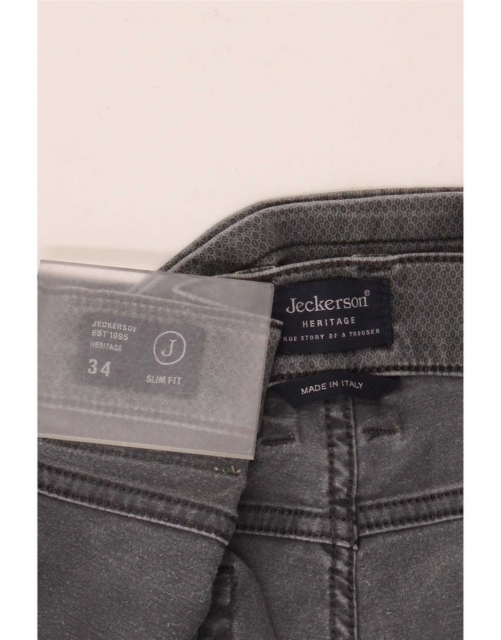 Blugi Jeckerson Heritage Slim pentru bărbați W34 L30 gri