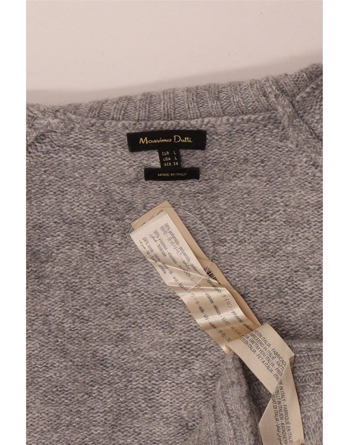 Massimo Dutti Pulover cu gât țestoasă pentru femei UK 16 Poliamidă mare, gri