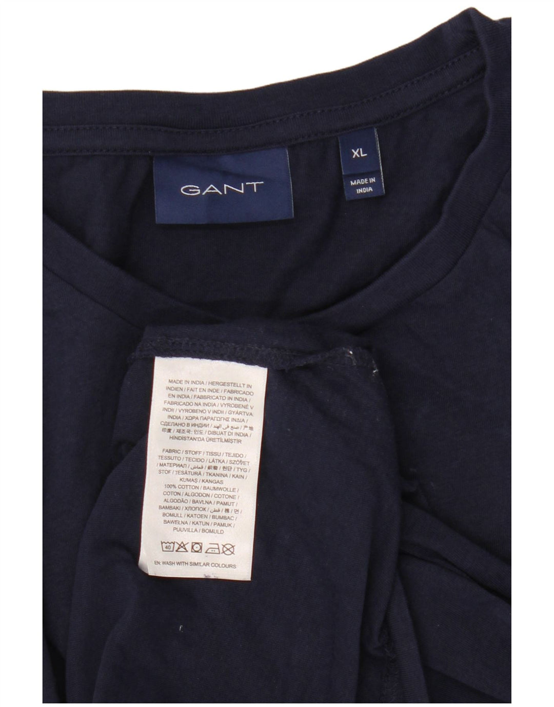 Gant Bărbați Tricou Top XL Bleumarin Bumbac