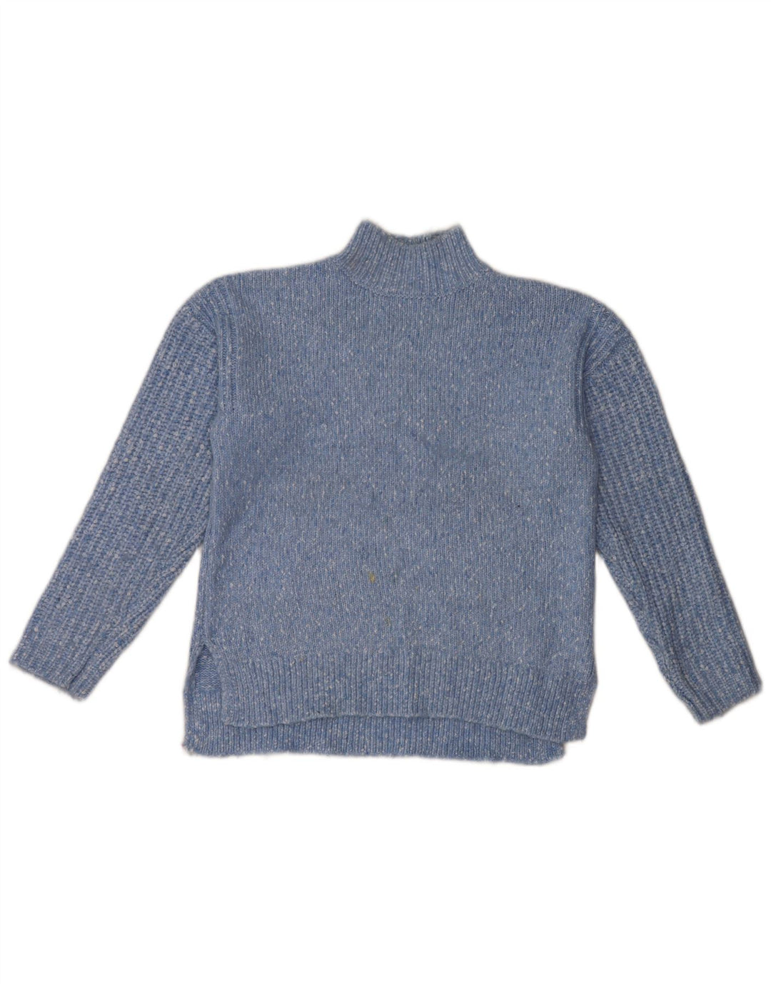 Pulover cu gât țestoasă pentru femei Marks & Spencer UK 14 Medium Blue Flecked