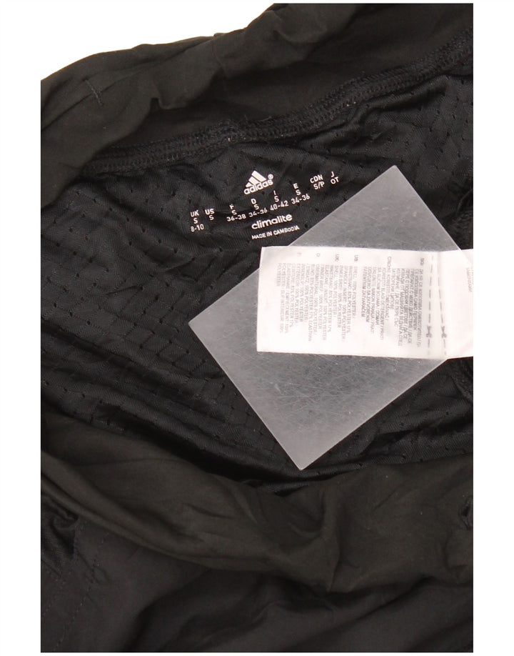Pantaloni scurți sport Climalite Adidas pentru femei UK 8/10 Poliester negru mic