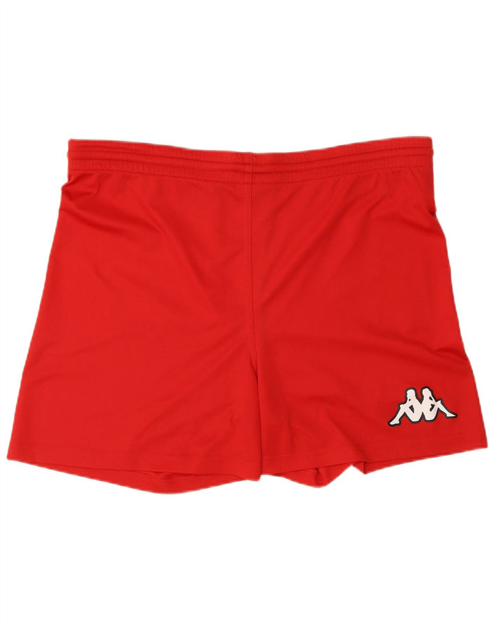Pantaloni scurți sport Kappa pentru bărbați, poliester roșu mare