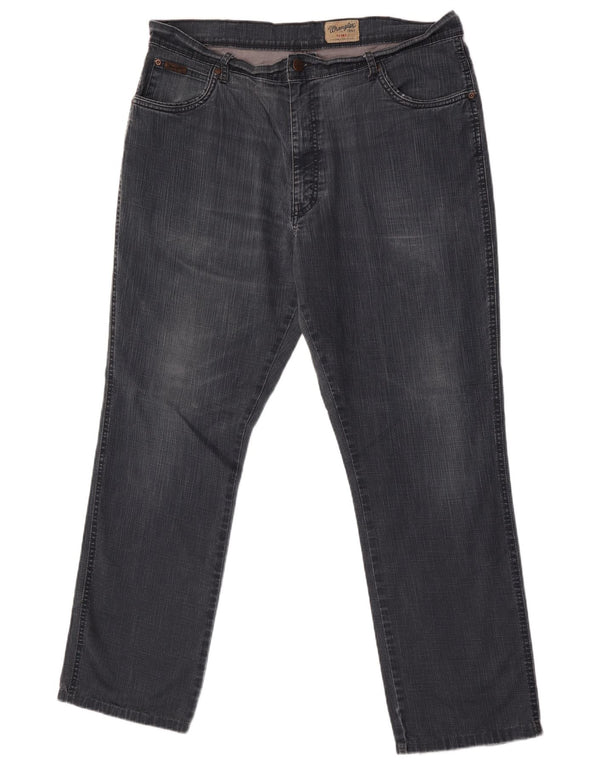 Blugi drepte stretch pentru bărbați Wrangler Texas W40 L32 bumbac gri