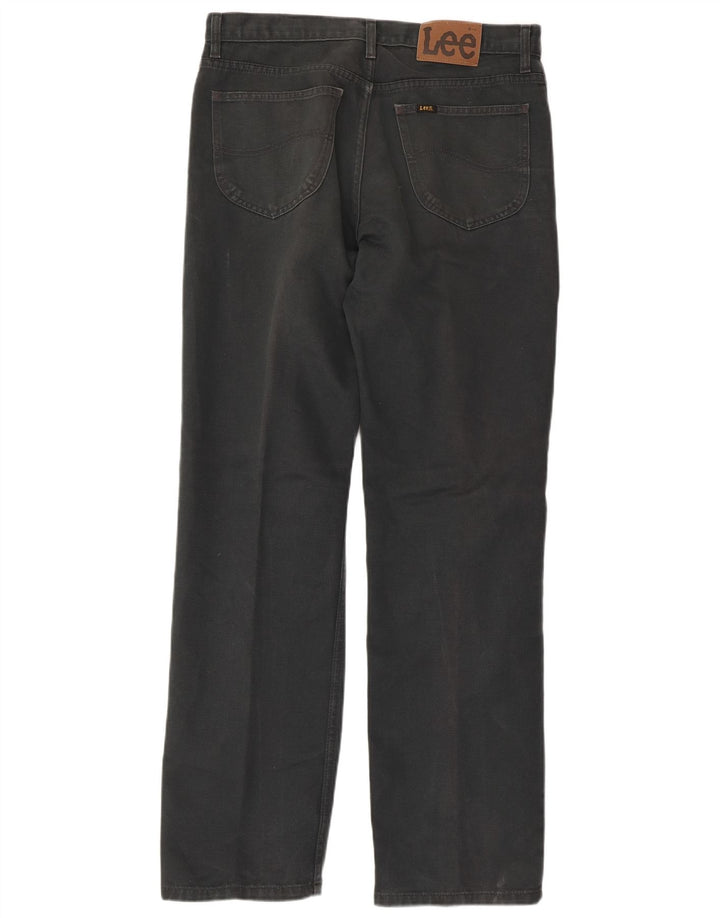 Blugi drepti pentru bărbați LEE W34 L32 bumbac gri