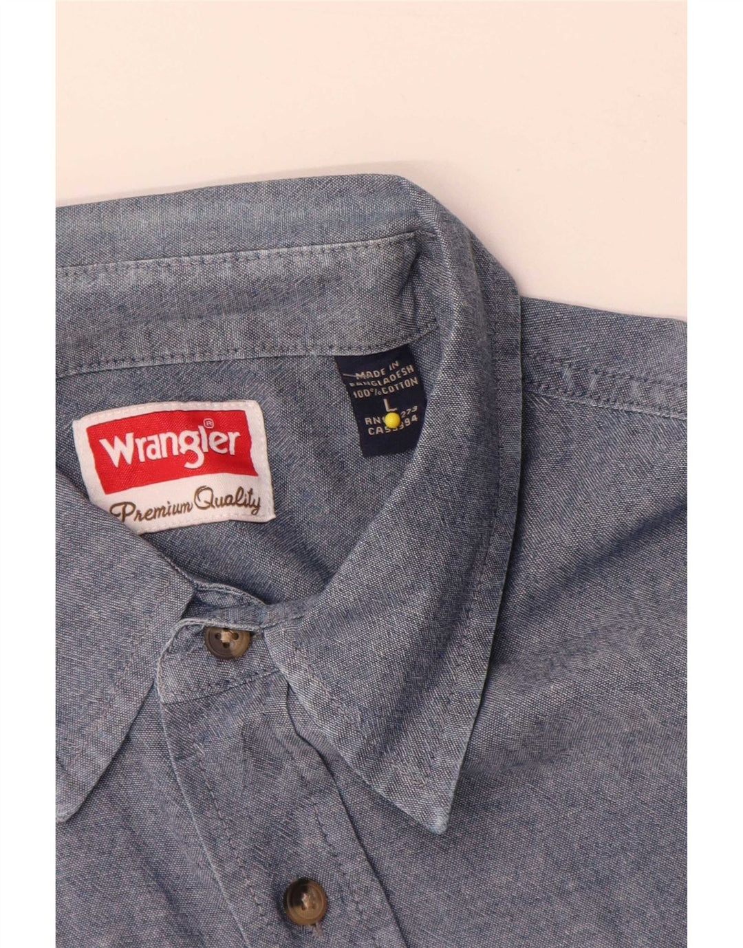 Cămașă cu mânecă scurtă pentru bărbați Wrangler, mare, albastru, bumbac