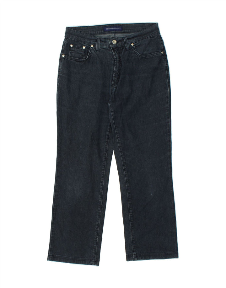 TRUSSARDI JEANS Womens Straight Jeans W28 L24 Navy Blue Vintage Trussardi Jeans and Second-Hand Trussardi Jeans from Messina Hembry 