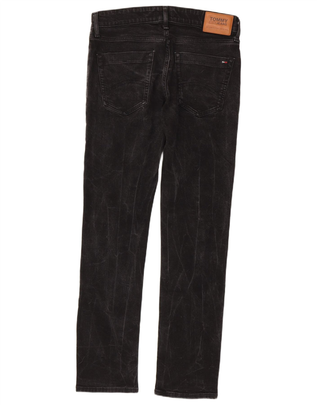 Blugi slim pentru bărbați Tommy Hilfiger W32 L32 bumbac negru