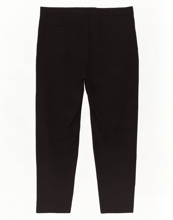 Marks & Spencer Pantaloni de costum pentru femei cu talie înaltă UK 16 Large W34 L27 Negru