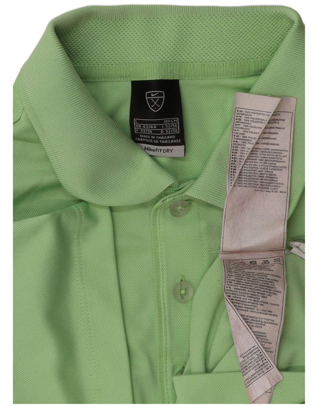 Tricou polo Nike pentru bărbați Marea Britanie 42/44 Poliester verde mare