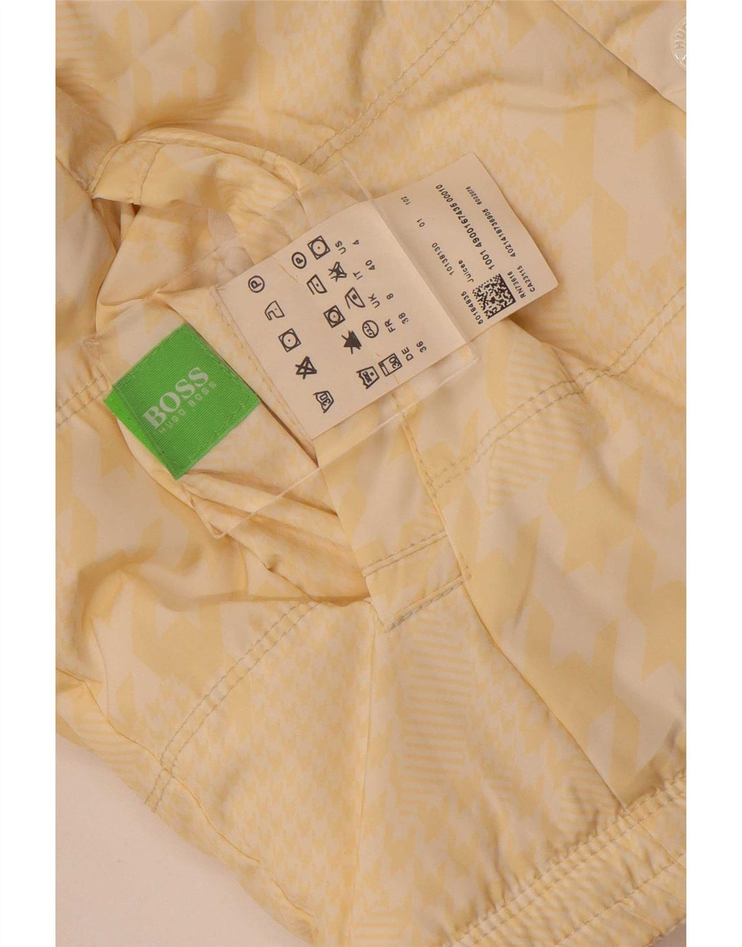 Jachetă căptușită reversibilă pentru femei Hugo Boss UK 8 Small, bej, poliester