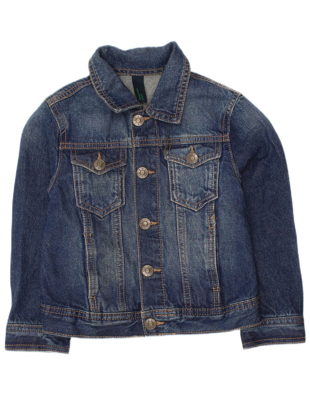 Jachetă Benetton Băieți Denim 3-4 Ani 2XS Bumbac Albastru