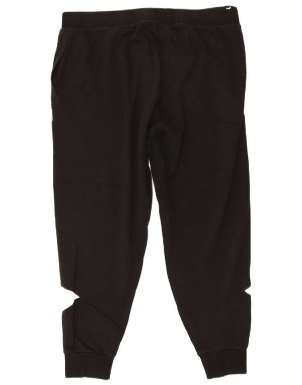 Puma Mens Trening Pantaloni Joggeri 2XL Negru Colorblock Bumbac