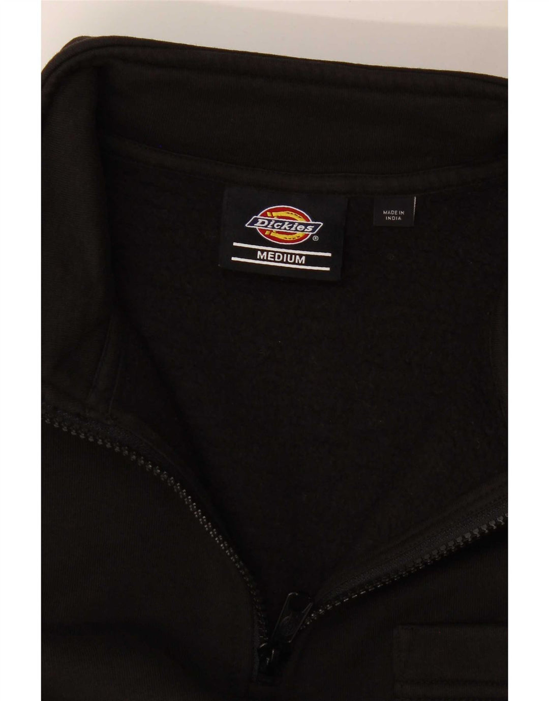 Pulover pentru femei Dickies, cu fermoar și gât, UK 14 Medium Negru