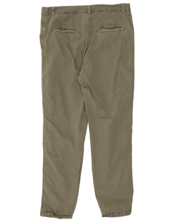 Pantaloni chino drepti pentru femei Marks & Spencer UK 12 Medium W30 L28 Kaki