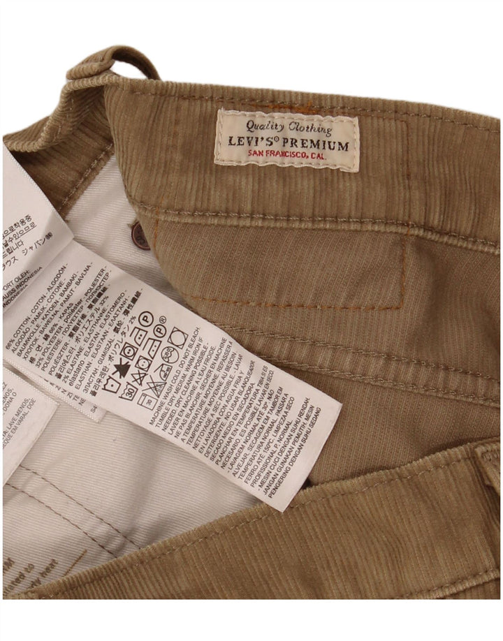 Pantaloni Levi's 511 Slim din catifea pentru bărbați W32 L34 bumbac maro