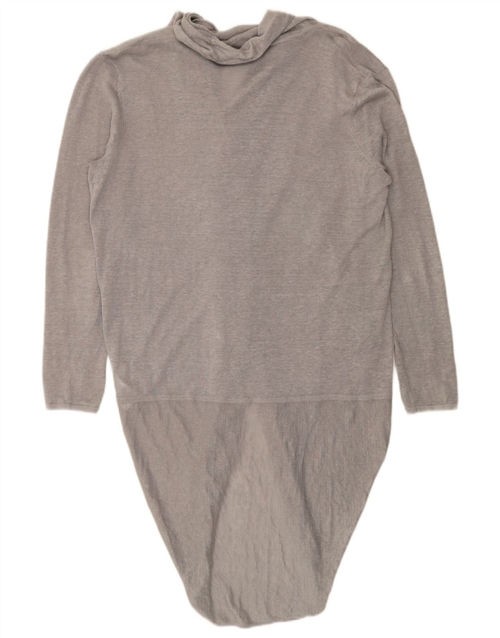Pulover cardigan cu paragate supradimensionat pentru femei Phase Eight UK 10 mic gri