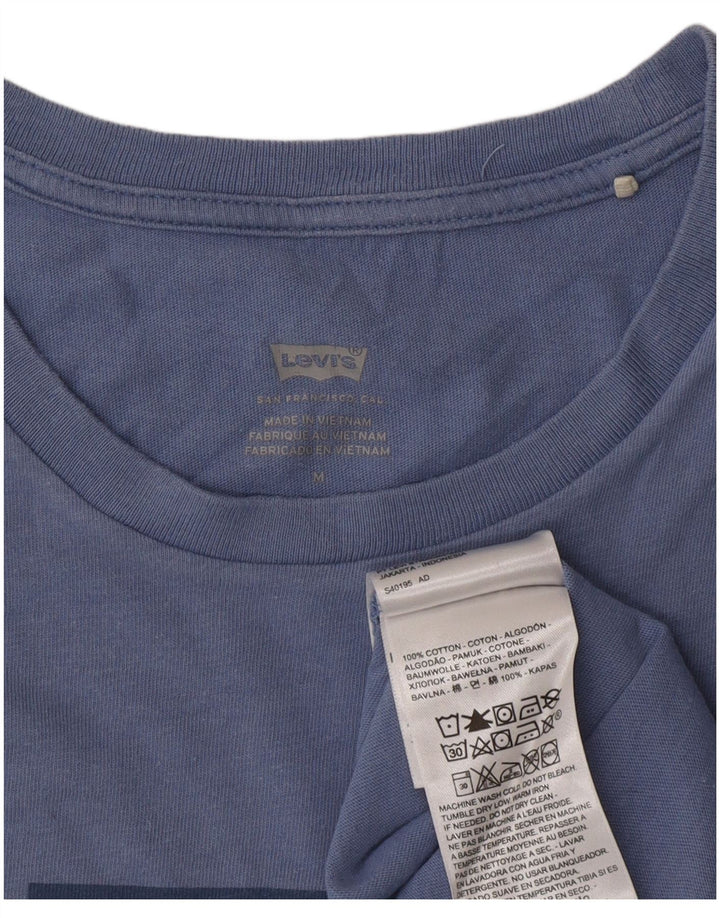 Tricou cu grafic Levi's pentru femei Top UK 14 Medium Blue Bumbac