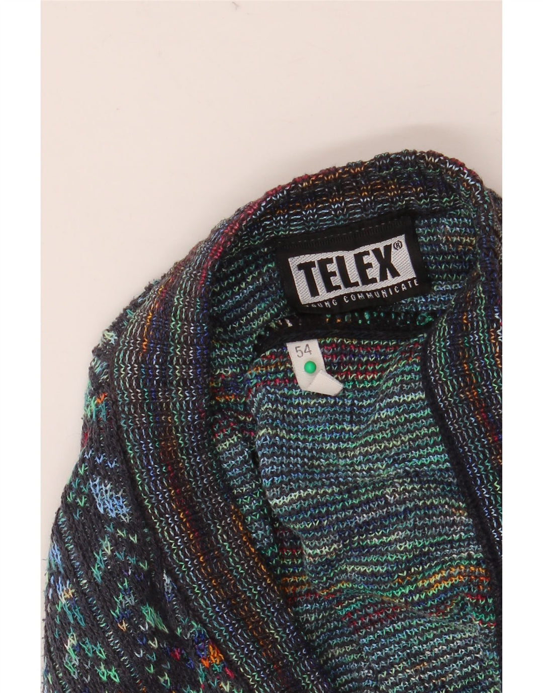 Pulover Cardigan Vintage pentru Barbati IT 54 XL Multicolor Geometric