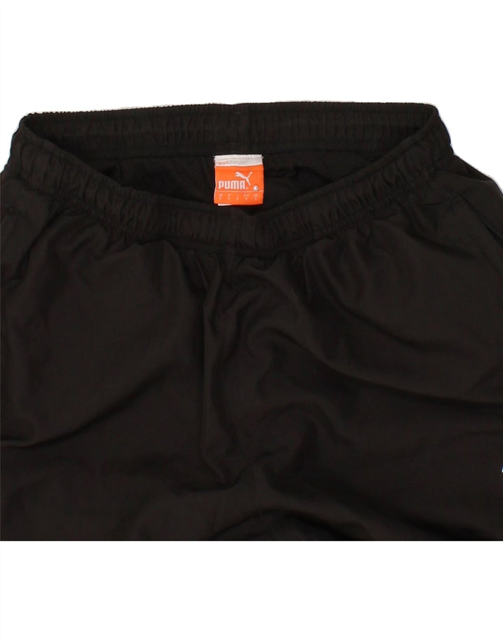 PUMA Mens Graphic Tracksuit Trousers Small  Black Polyester Vintage Puma and Second-Hand Puma from Messina Hembry 