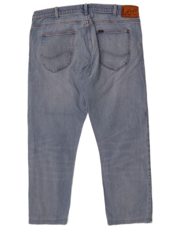 Blugi Lee Luke Slim Tapered pentru bărbați W36 L26 Bumbac albastru