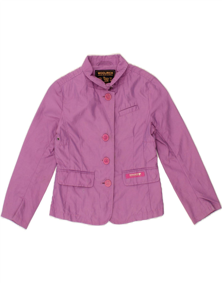 WOOLRICH Girls Bomber Jacket 5-6 Years Purple Cotton Vintage Woolrich and Second-Hand Woolrich from Messina Hembry 