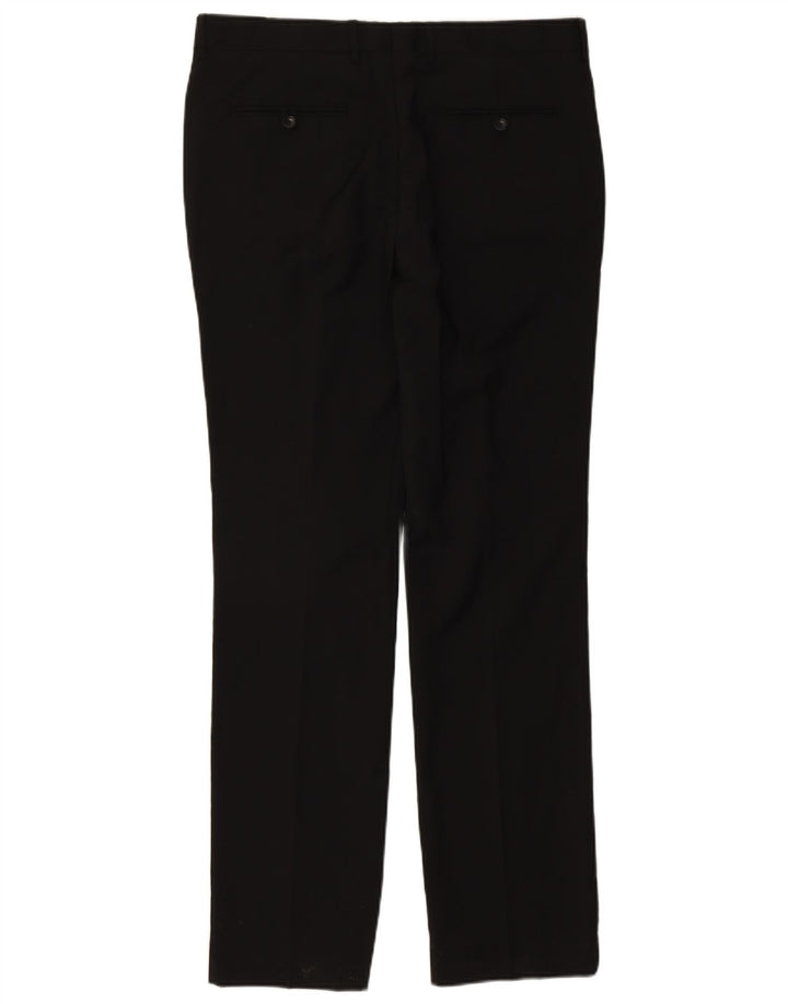 Pantaloni de costum slim pentru bărbați Zara EU 44 Mari L34 L34 Poliester negru