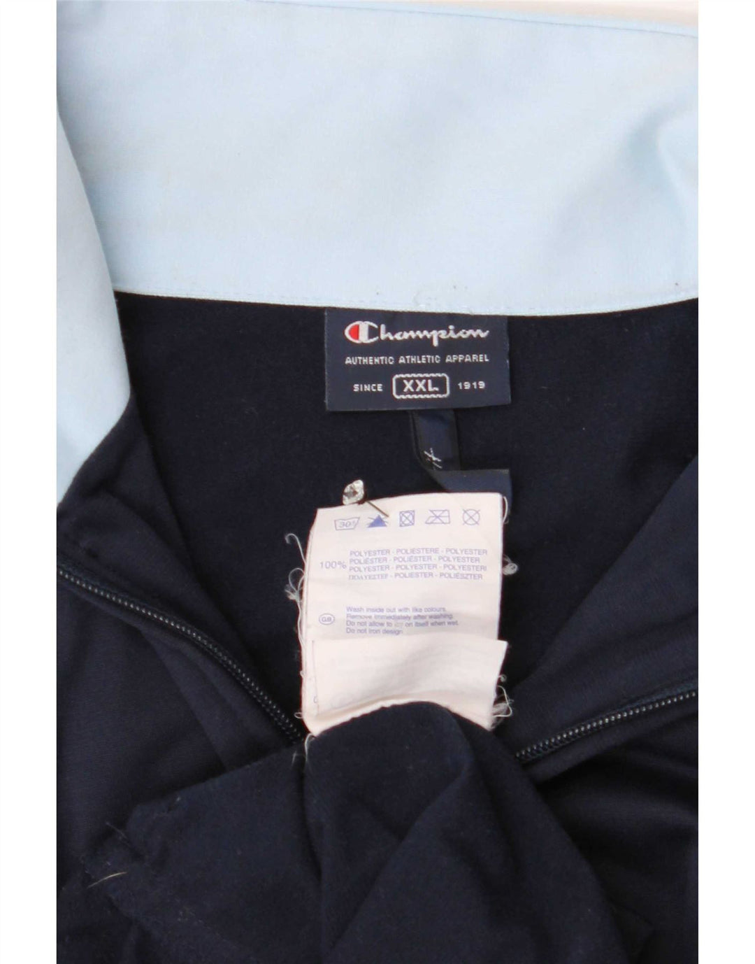 Jachetă de trening pentru bărbați Champion, 2XL, poliester bleumarin