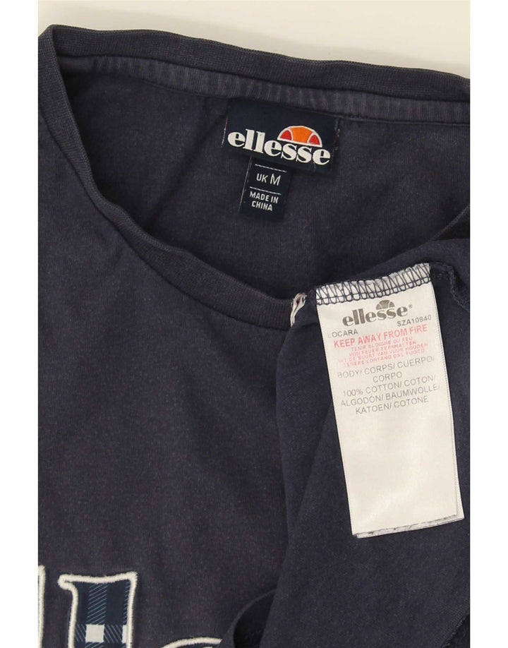 Tricou cu grafic pentru bărbați Ellesse Top mediu din bumbac bleumarin