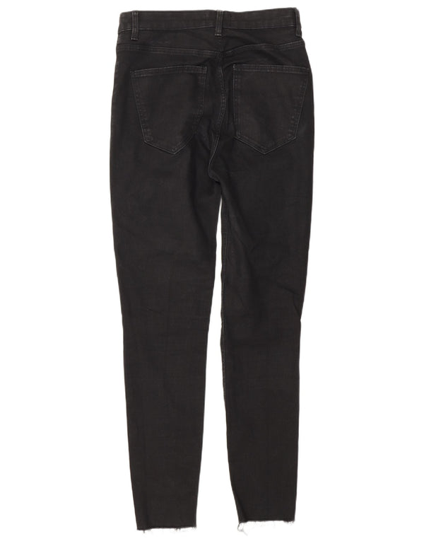 Blugi skinny cu talie înaltă pentru femei Zara EU 40 Medium L30 L28 Negri