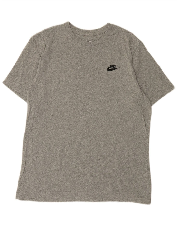 Tricou pentru bărbați NIKE Top din bumbac gri mediu